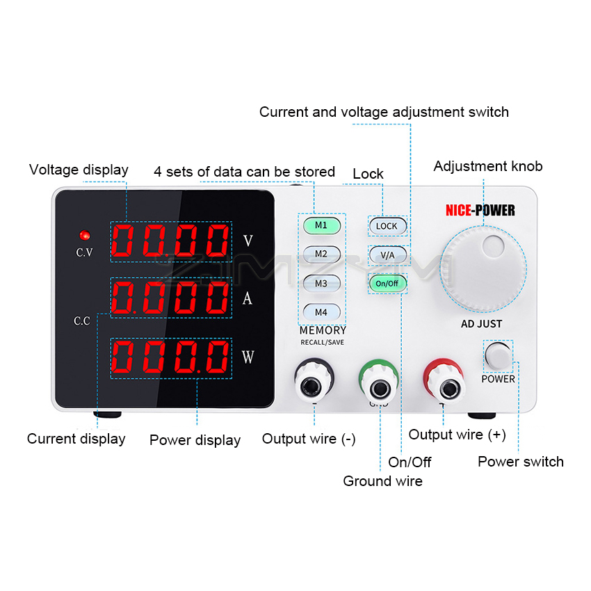 Lab โปรแกรมค้นหาแหล่งจ่ายไฟ 30 - High Precision Adjustable Lab Power Supply 120V 3A บทวิจารณ์และราคา